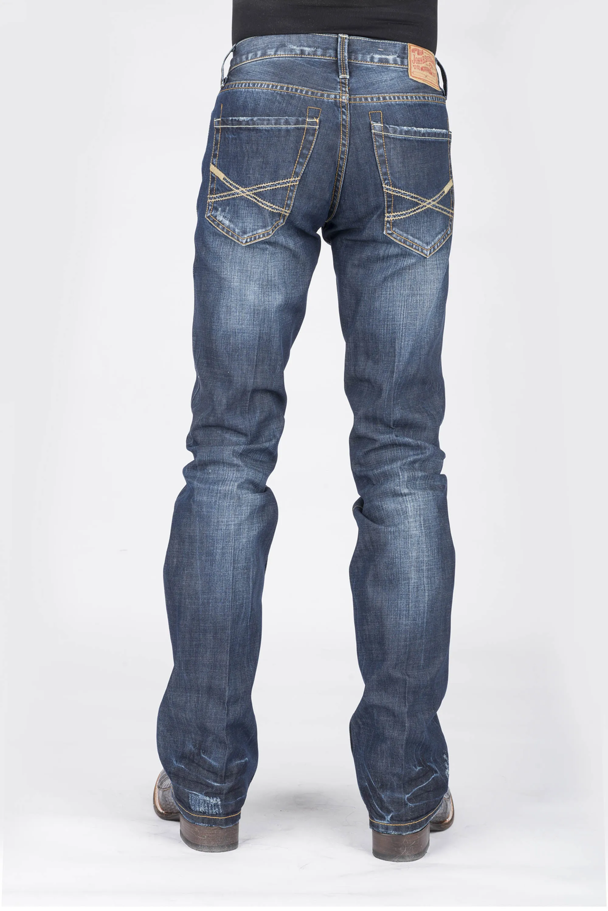 1014 Fit Destructed Dark Wash Jeans