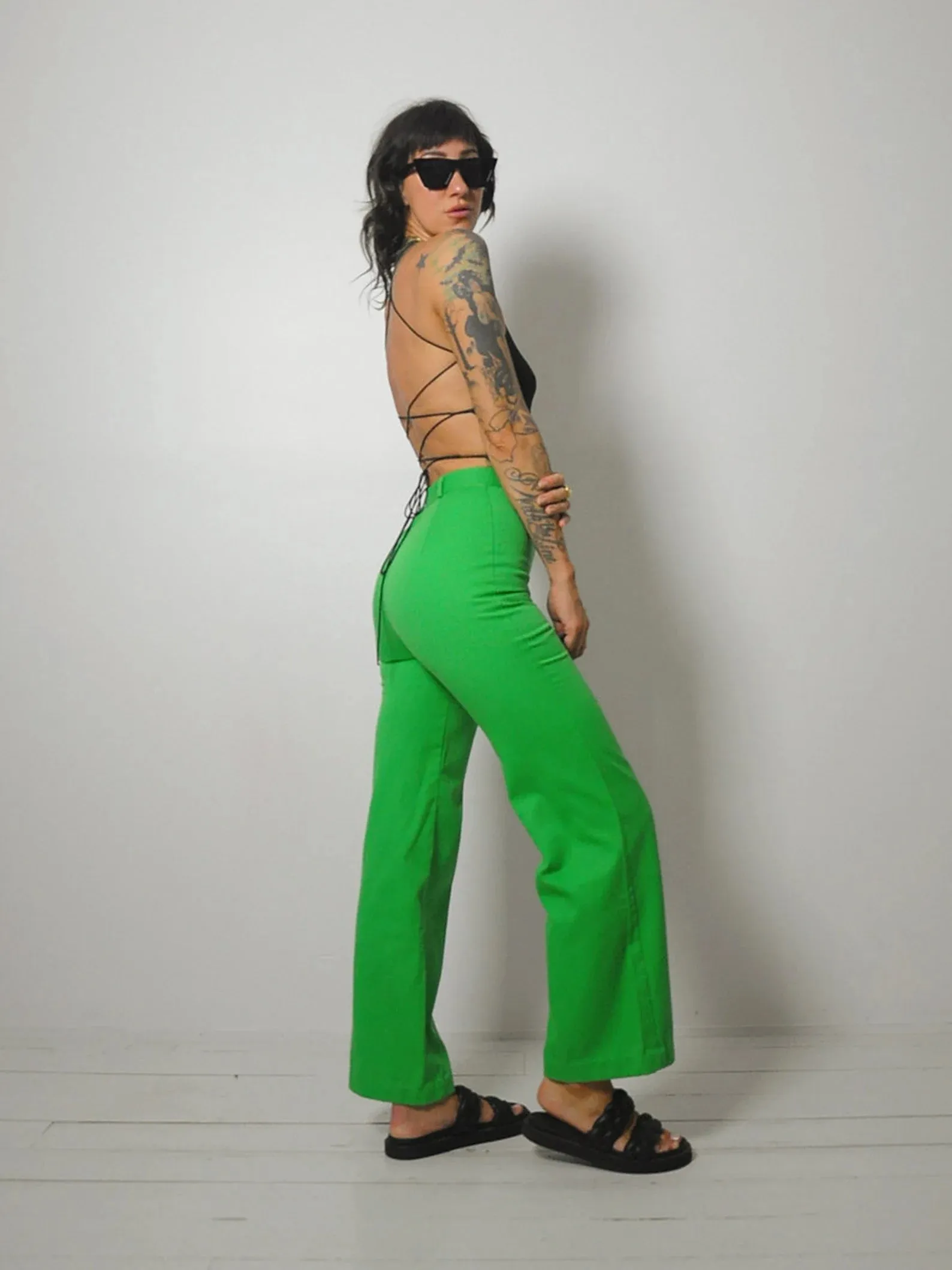 1970's Shamrock Flared Pants 24x30