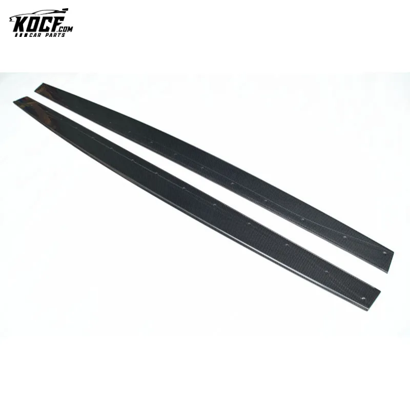 2015-19 MP style Carbon Fiber Side Skirts extensions ADD-ON For BMW F80 M3 F82 M4 F83