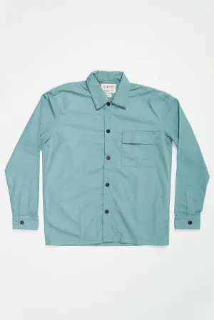 6001 Lightweight Buttoned Overshirt | Eucalyptus