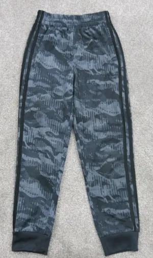 Adidas Jogger Pants Youth Boys Small S Black Gray Activewears Athletic Fit Pants