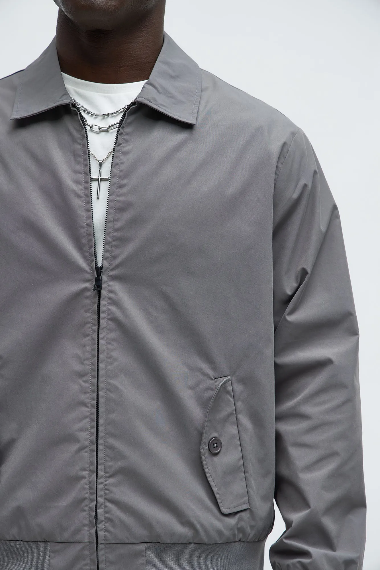 Ansel Tech Zip Jacket - Charcoal