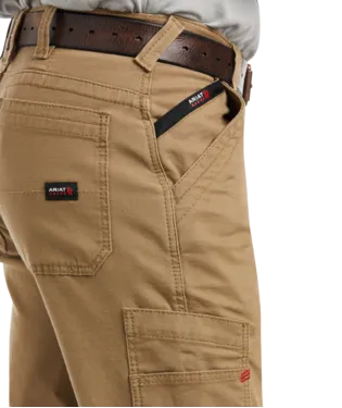 Ariat, FR M5 Straight DuraLight Stretch Canvas Straight Leg Pant, 10034648, Khaki