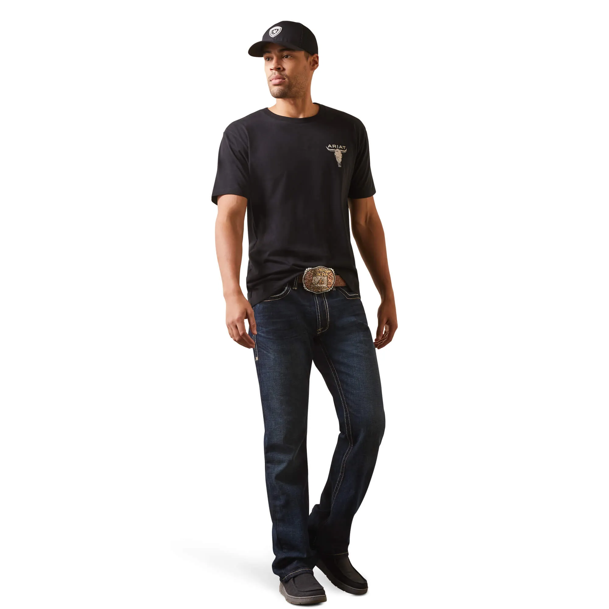 Ariat Men's Steer Skull Flag Tee