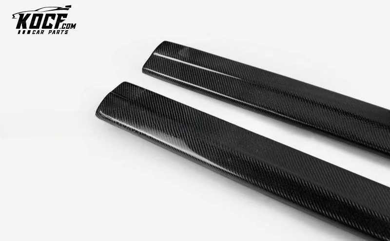 Audi S3 (Sedan Only)17-19 ORIS Style Real Carbon Fiber Side Skirts Extension