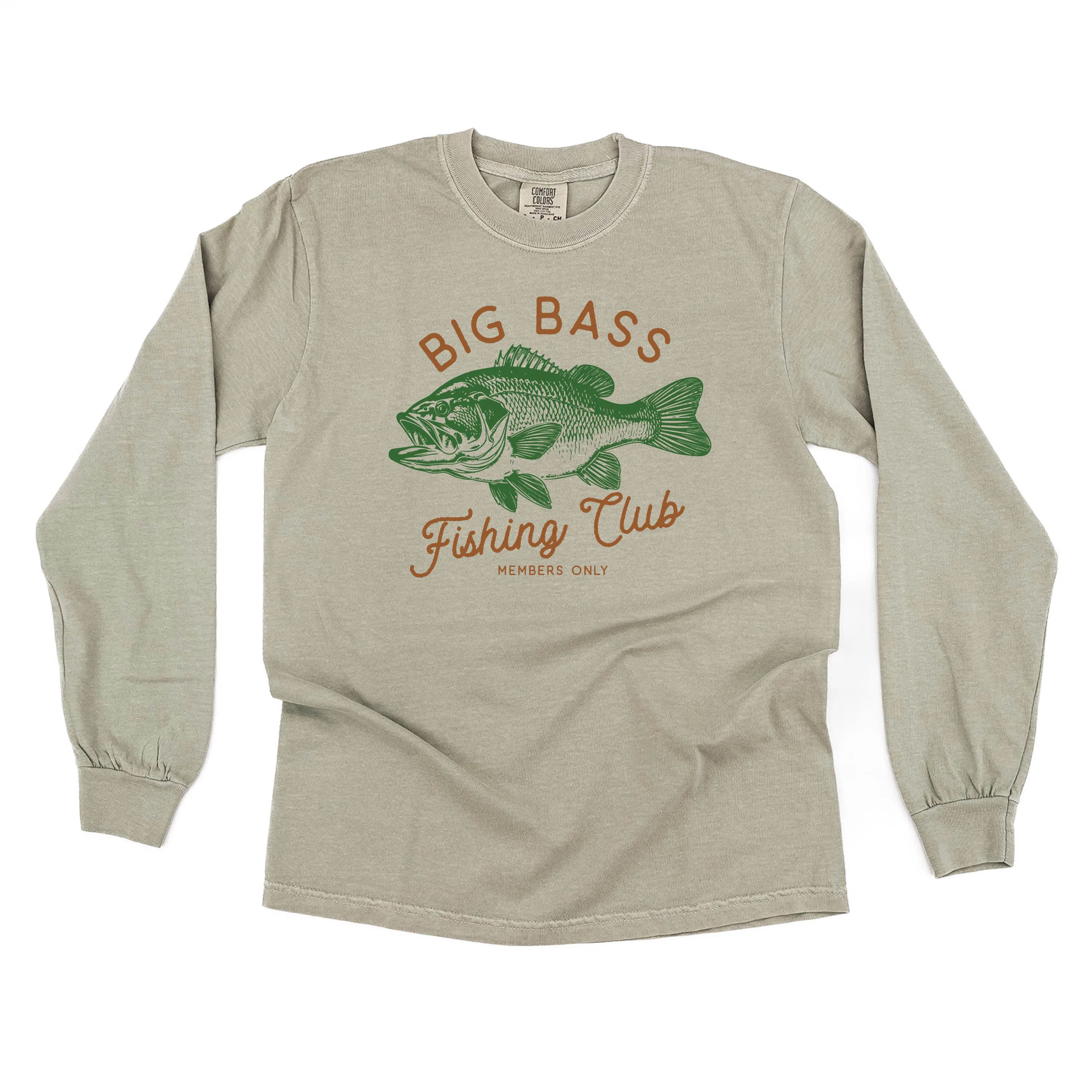 Big Bass Fishing Club - LONG SLEEVE COMFORT COLORS TEE