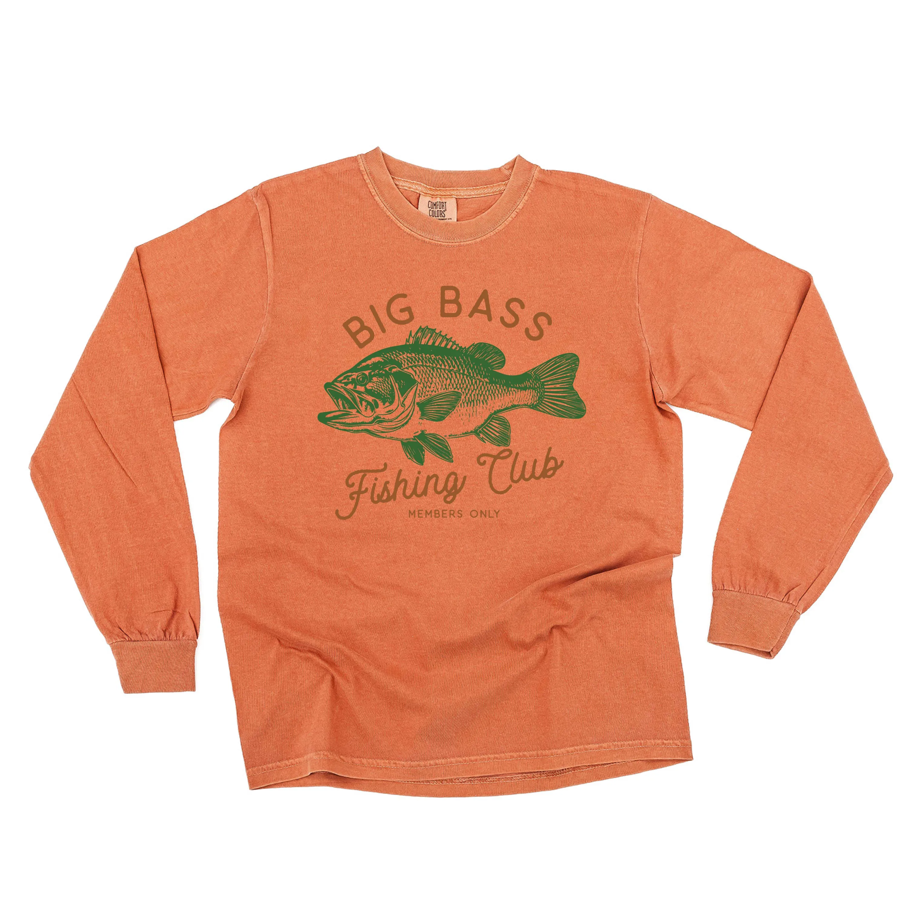 Big Bass Fishing Club - LONG SLEEVE COMFORT COLORS TEE