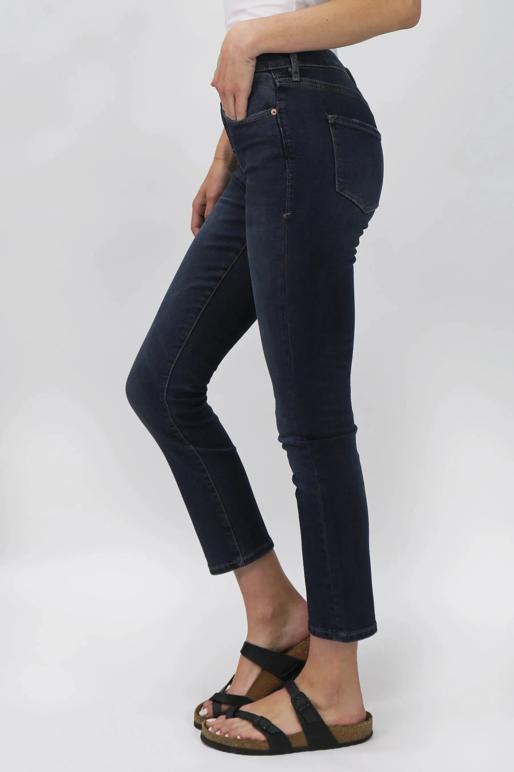 Blaire High Rise Ankle Slim Straight