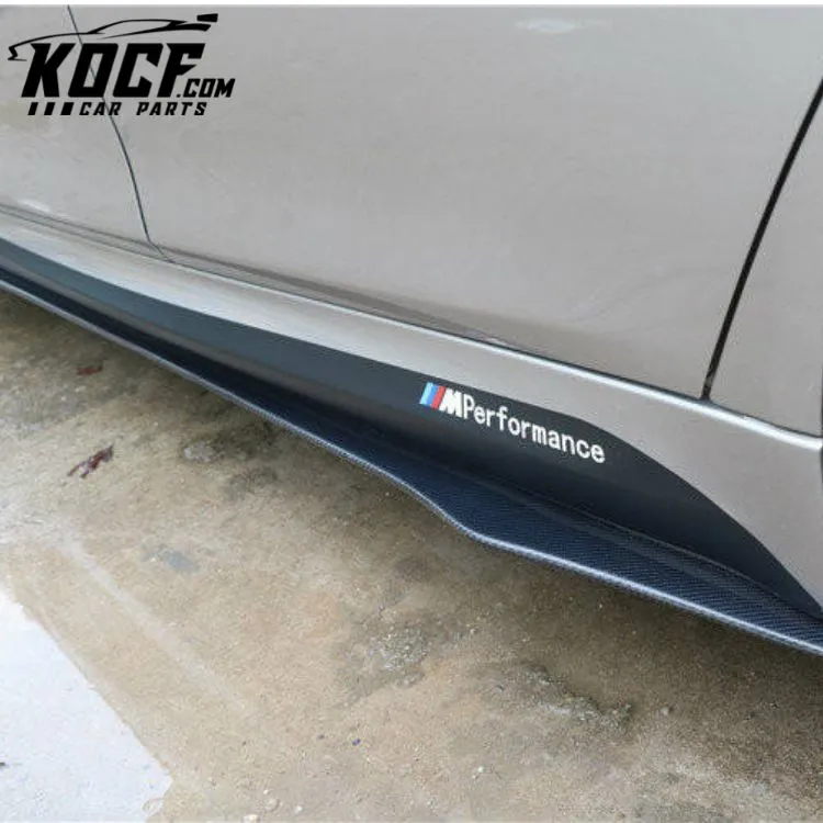 Carbon Fiber Universal Side Skirts Extension For BMW 4 Series F32 F33 F36 2014 