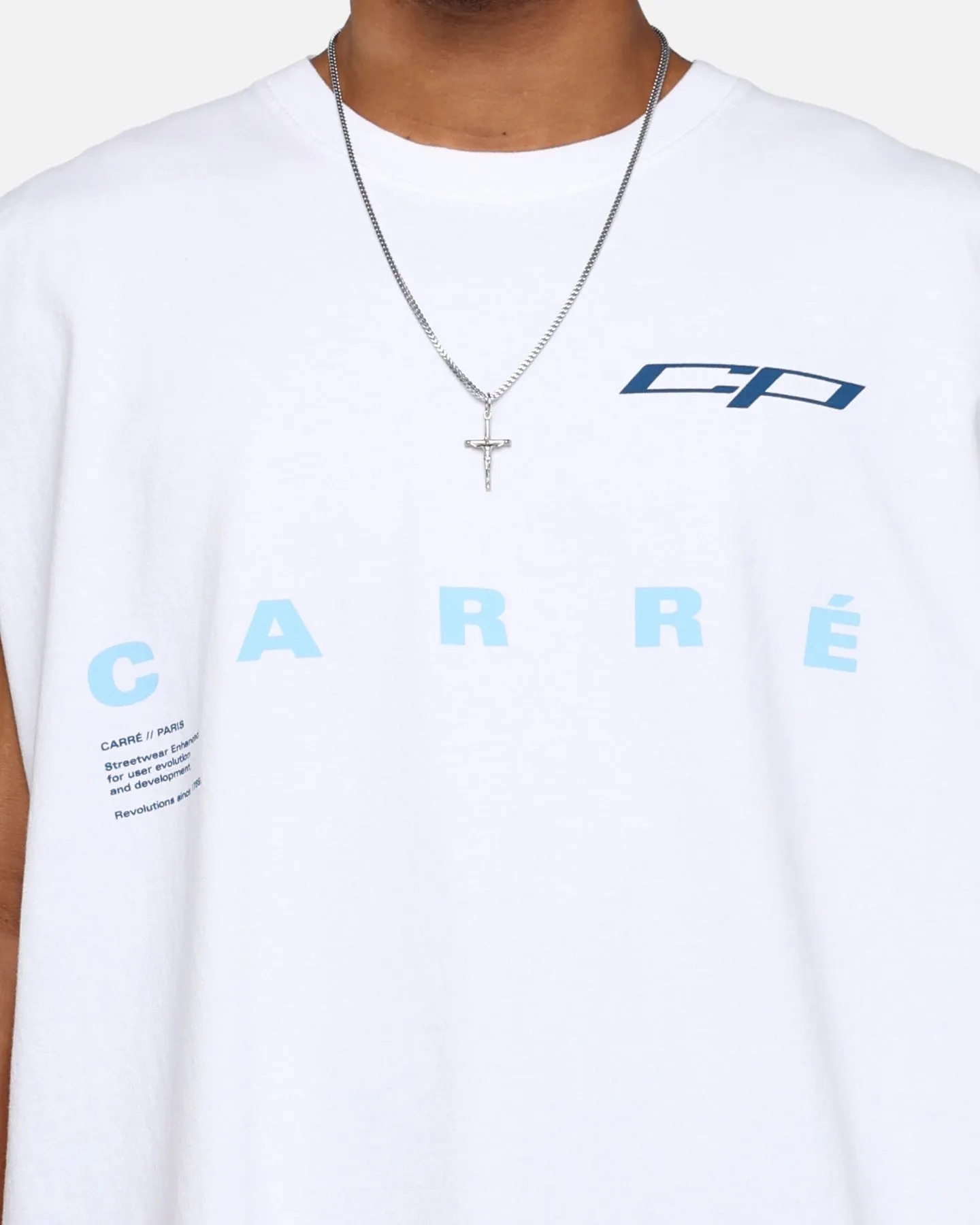 Carre Enhanced Muscle T-Shirt White