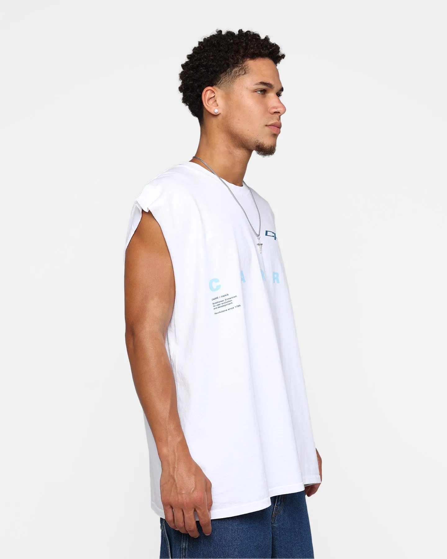 Carre Enhanced Muscle T-Shirt White