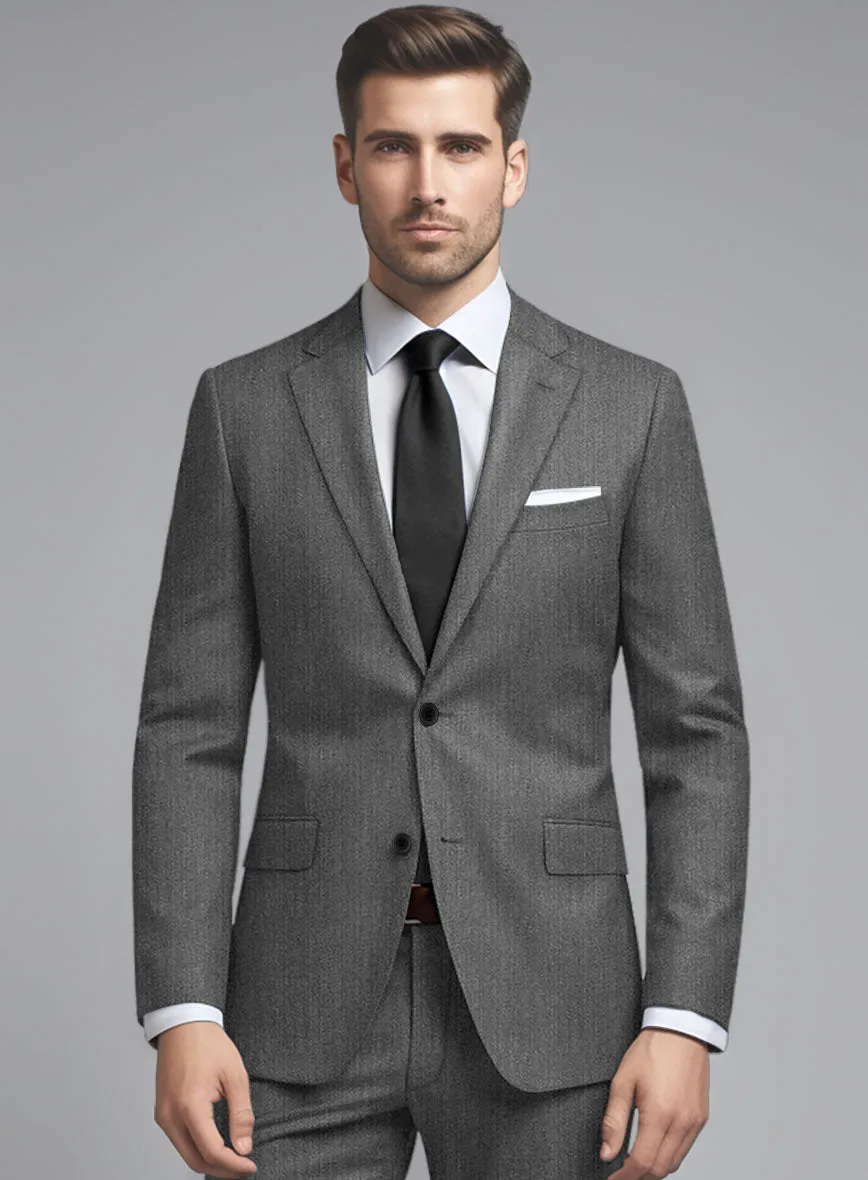 Cavalry Twill Gray Wool Jacket