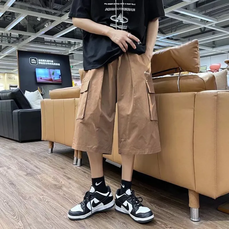 Cropped Cargo Pants Men