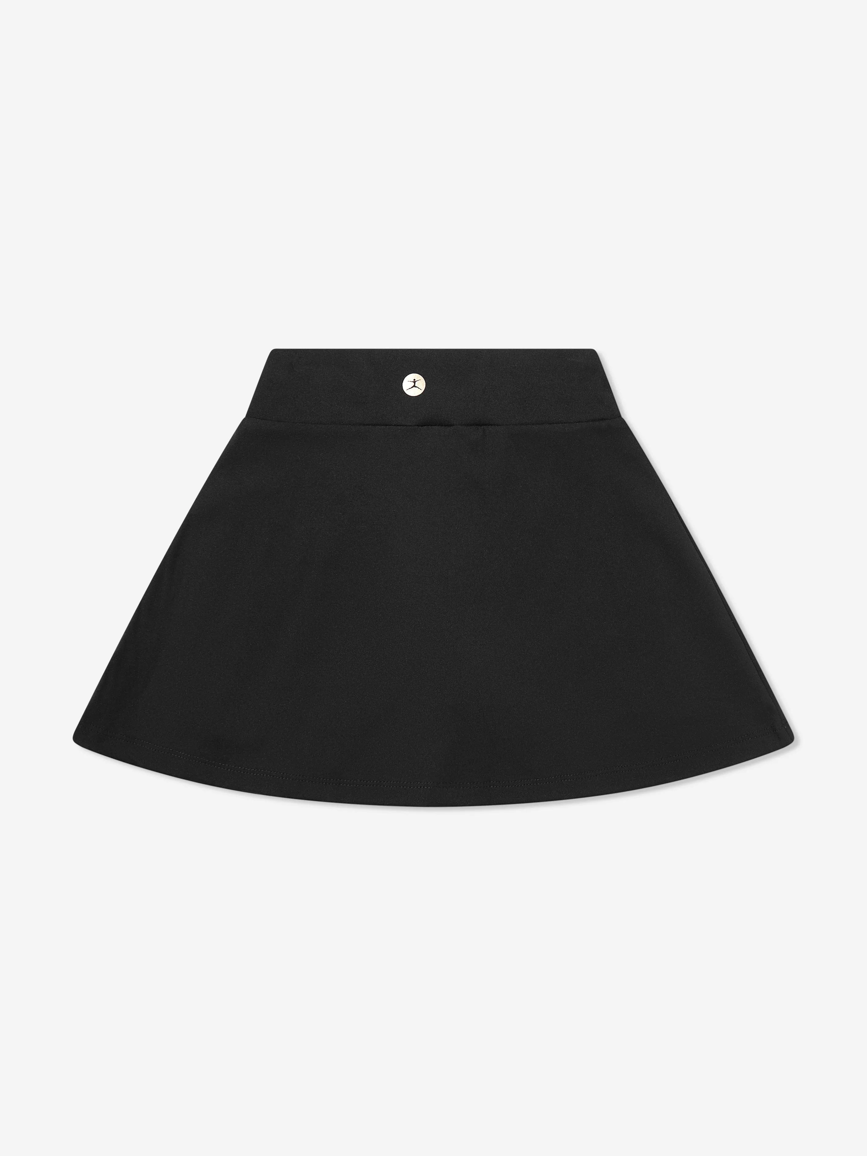 Danskin Girls Cross Front Tennis Skort in Black