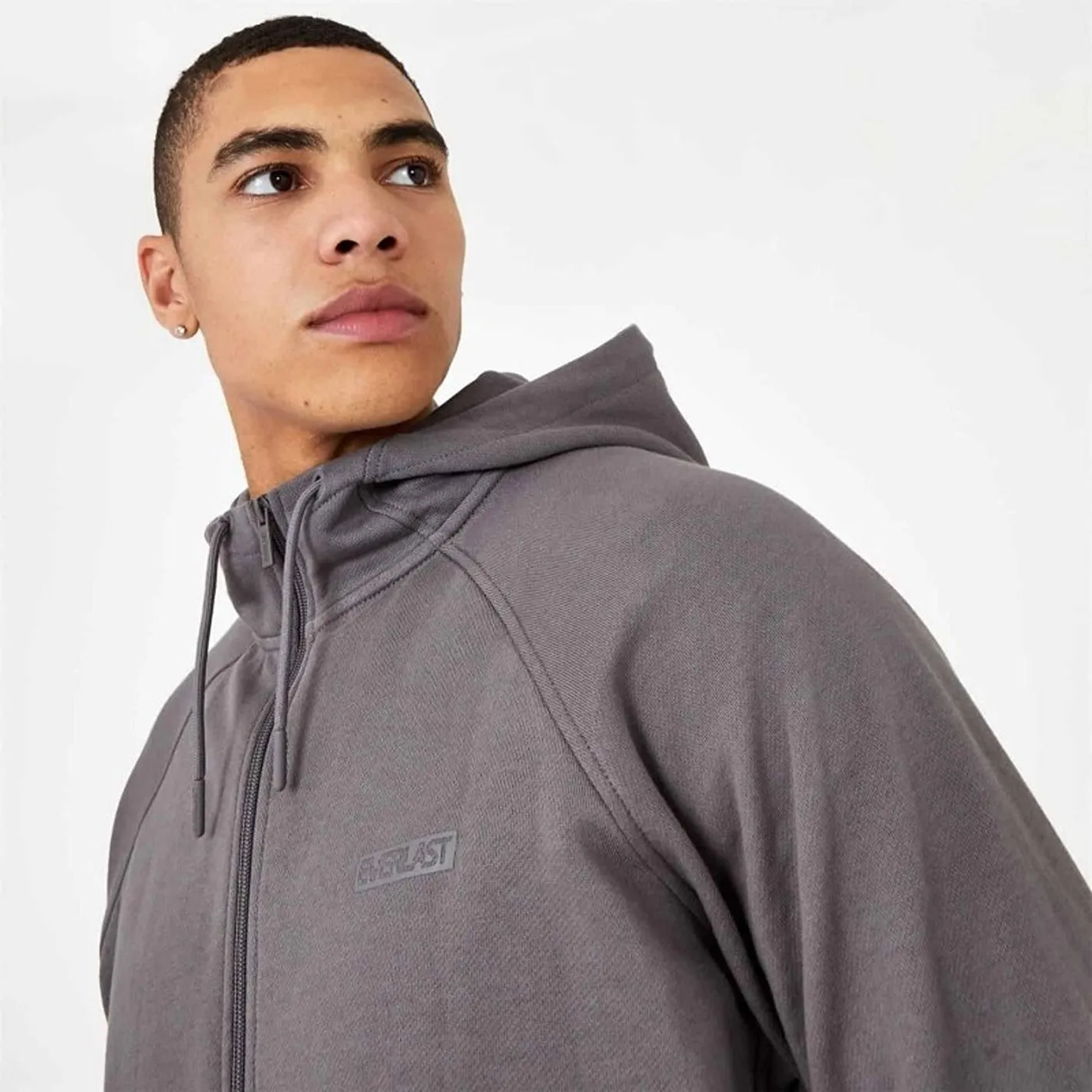 EVLST Dark Grey Zip Up Hoodie