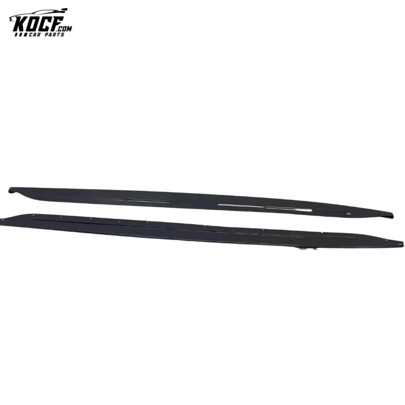 Flat Shape Carbon Fiber Side Skirts Extensions Rocker Panel For BMW G80 M3 G82 M4 2020 