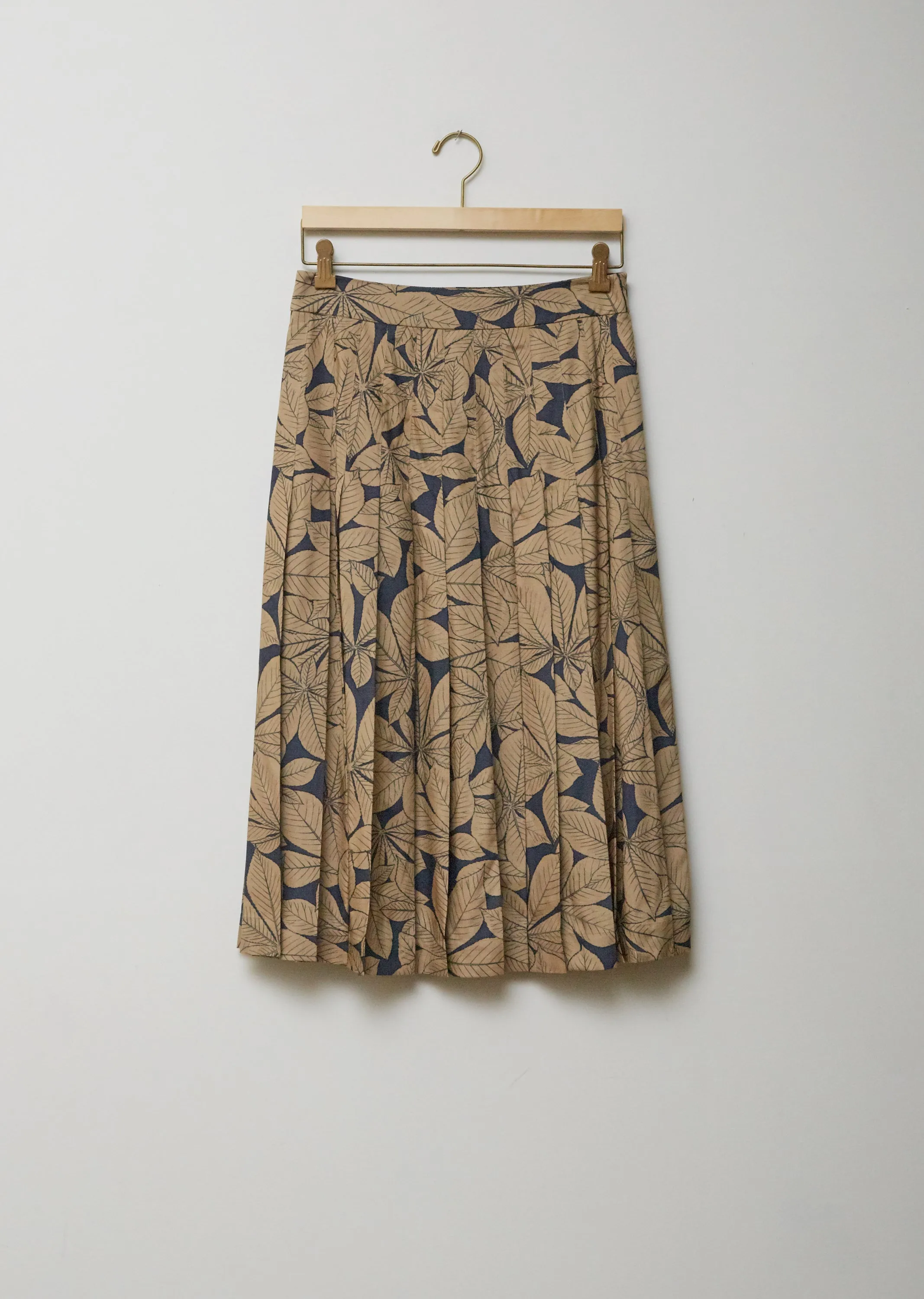 Floral Print Pleated Skirt