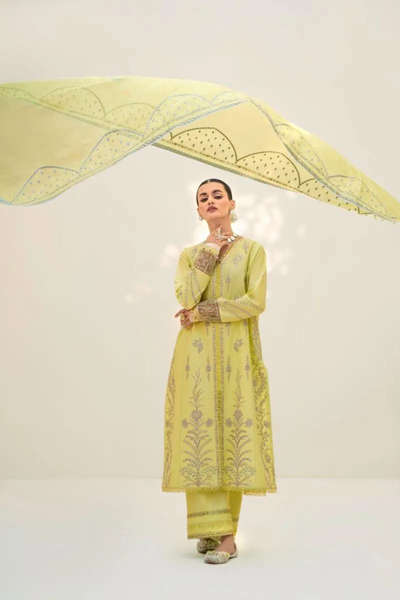 Fozia Khalid - Luminary Green - Embroidered - 3 Piece