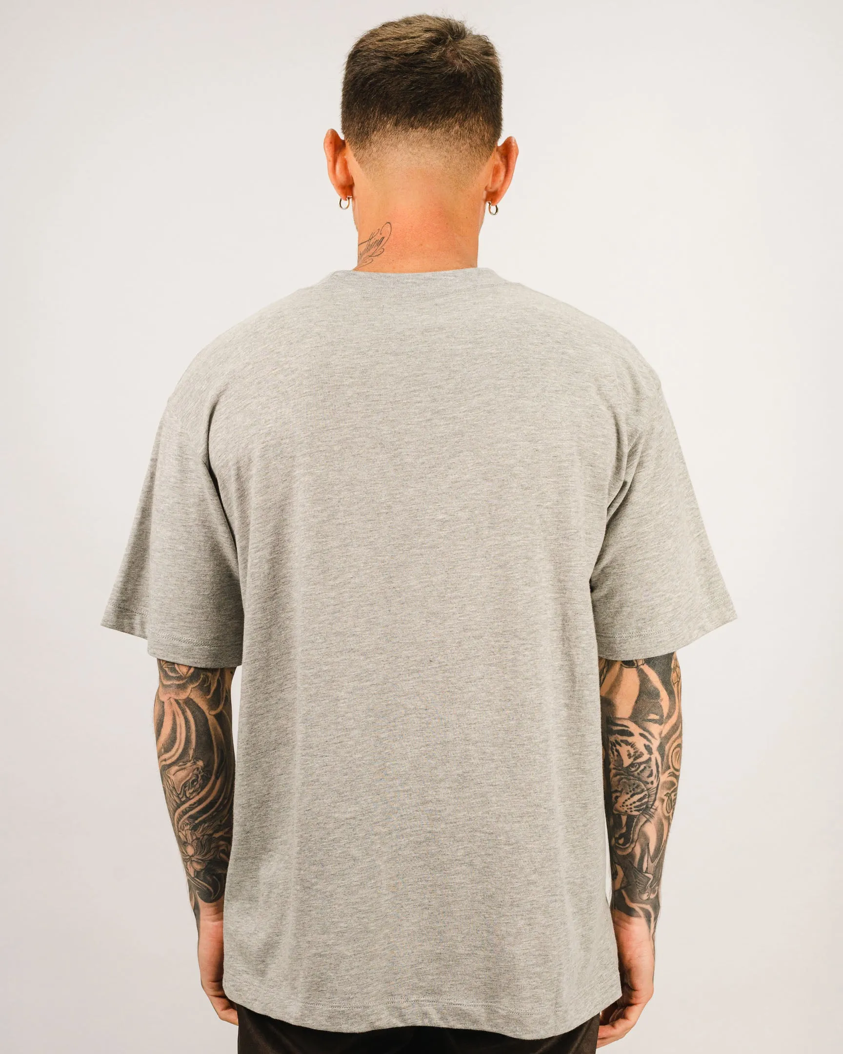 High Neck Basic Tee - Gris