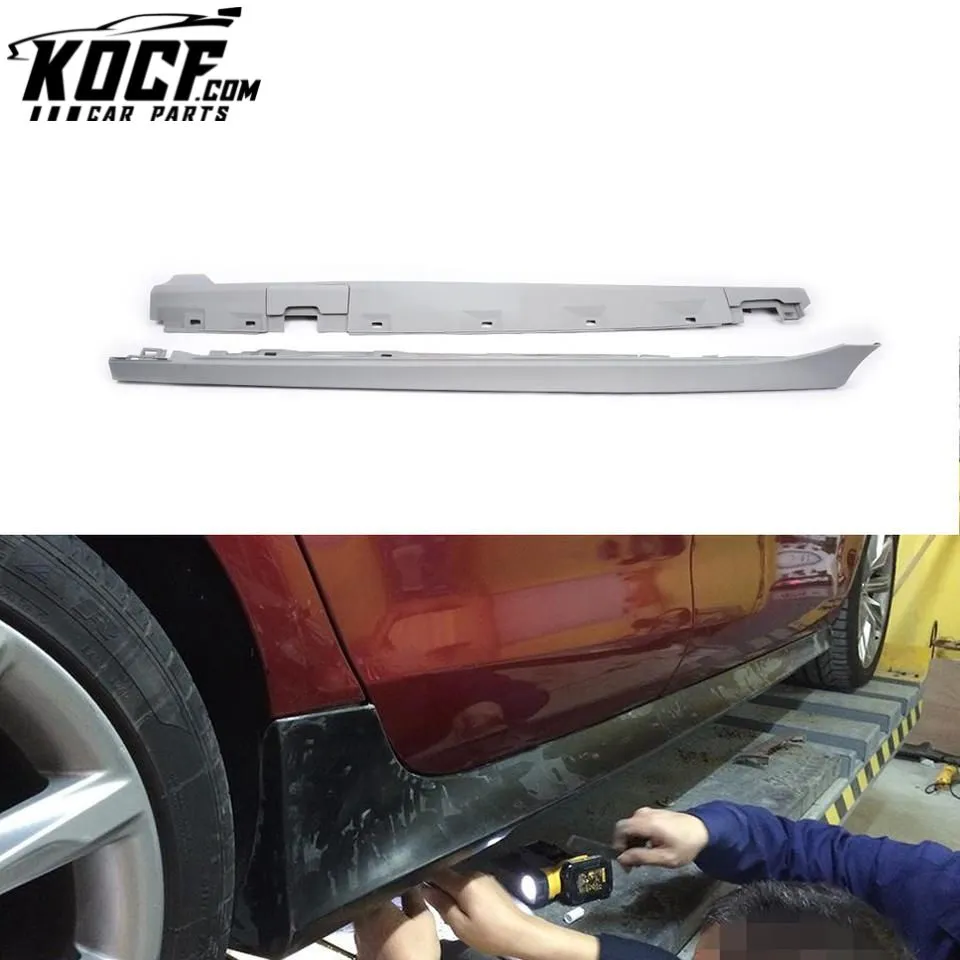 High Quality PU Material RS7 Style A7 Side Skirt For AUDI A7 Coupe 11-14