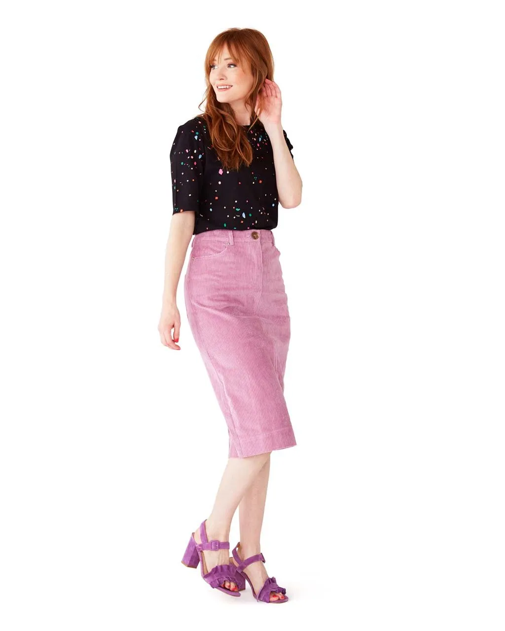 Hillary Pencil Skirt - Lavender