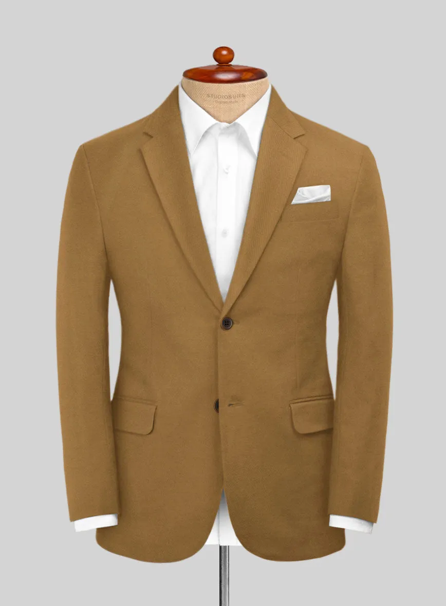 Italian Tan Cotton Stretch Jacket