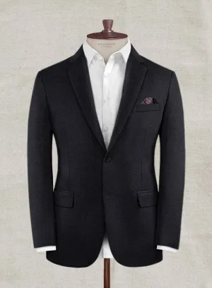 Italian Tela Black Wool Linen Jacket