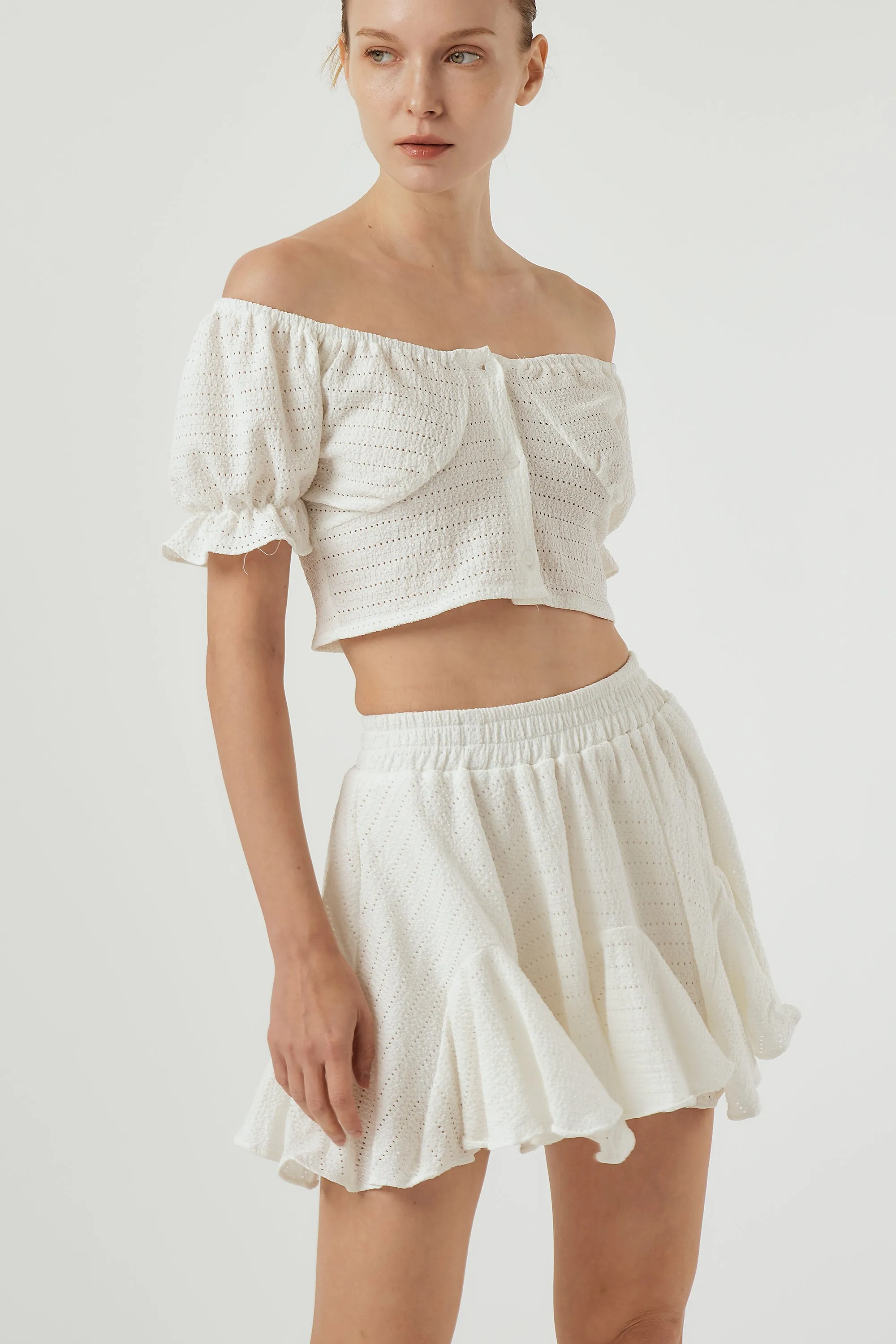 Ivy Pointelle Skirt