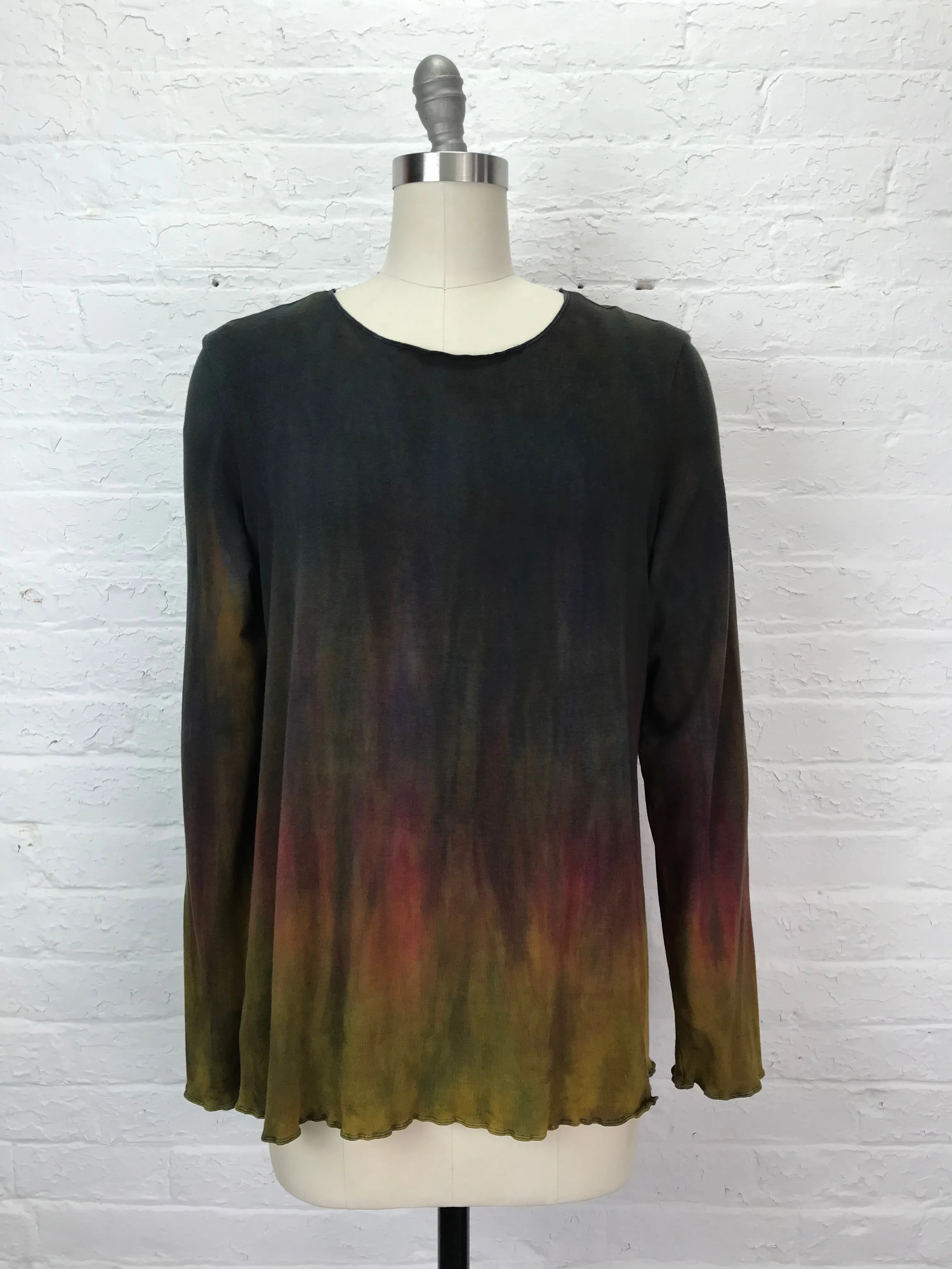 Jane Long Sleeve Top in Iridescent Dawn - XXL