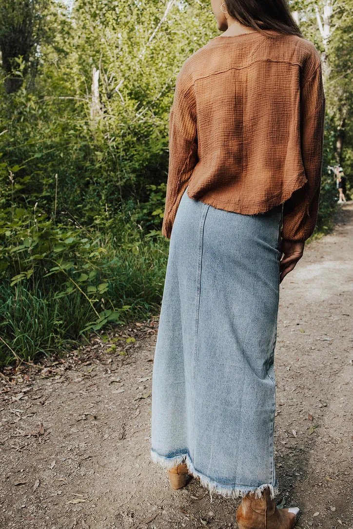 Josette Denim Maxi Skirt - FINAL SALE