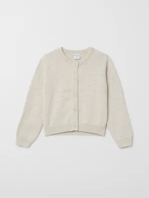 Knitted Bobble Kids Cardigan