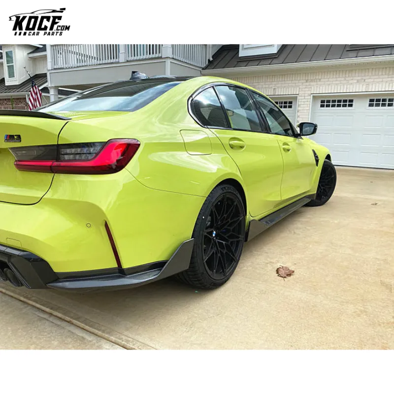 M3 G80 g82 M4 Aero kit V-style Carbon Fiber Front Grille Lip Spoiler Side Skirts For BMW G80 M3 G82 M4 2021