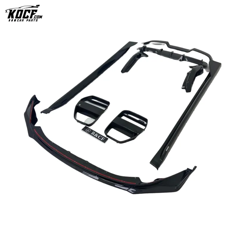 M3 G80 g82 M4 Aero kit V-style Carbon Fiber Front Grille Lip Spoiler Side Skirts For BMW G80 M3 G82 M4 2021