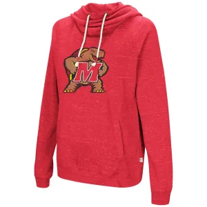 Maryland Terrapins Colosseum WOMEN'S Red Ultra Soft Hoodie Sweatshirt