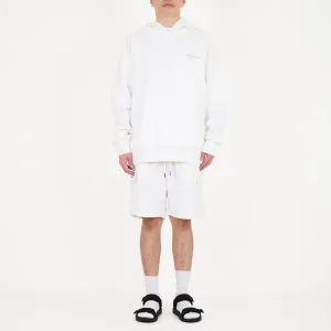 Men Printed Oversized Hoodie - Off White - SM2310146A