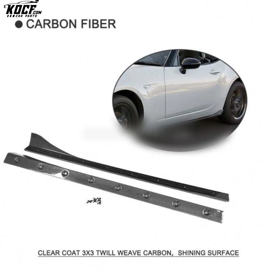 MX-5 Carbon Fiber Car Side Sills for Mazda MX-5 Miata Convertible 2-Door 16-17