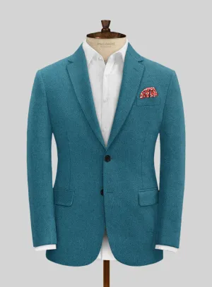 Naples Teal Blue Tweed Jacket