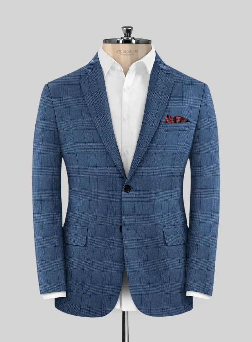 Napolean Classic Royal Blue Check Jacket