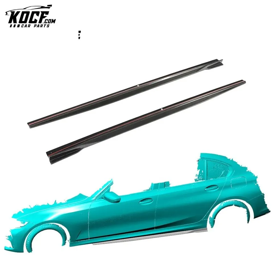 NEW 3 Series G20 Car Side Skirts Extension Carbon Fiber for BMW G20 G28 330i M340i Sedan 2019-2020