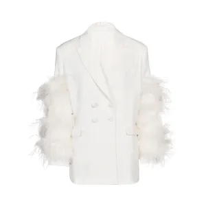 Pre Order:  Feathered Sleeves Loose Blazer