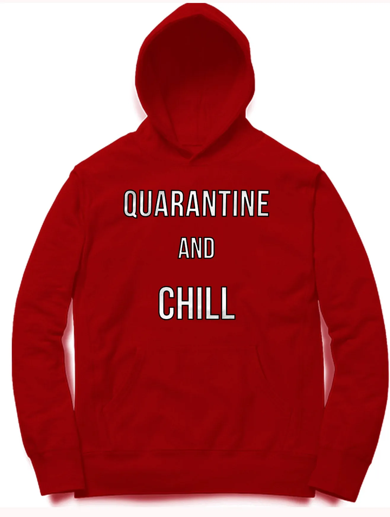 Quarantine and Chill Premium Hoodie (Mask Included)