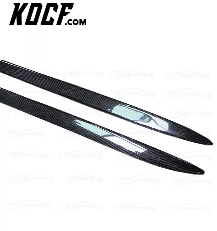 R STYLE CARBON FIBER SIDE SKIRTS FOR VW SCIROCCO BODY KIT