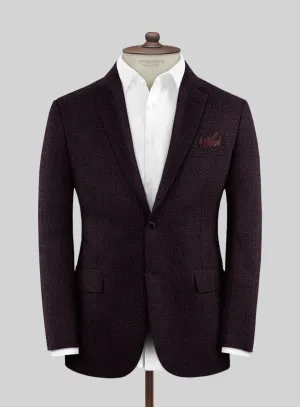 Reda Floura Maroon Wool Jacket