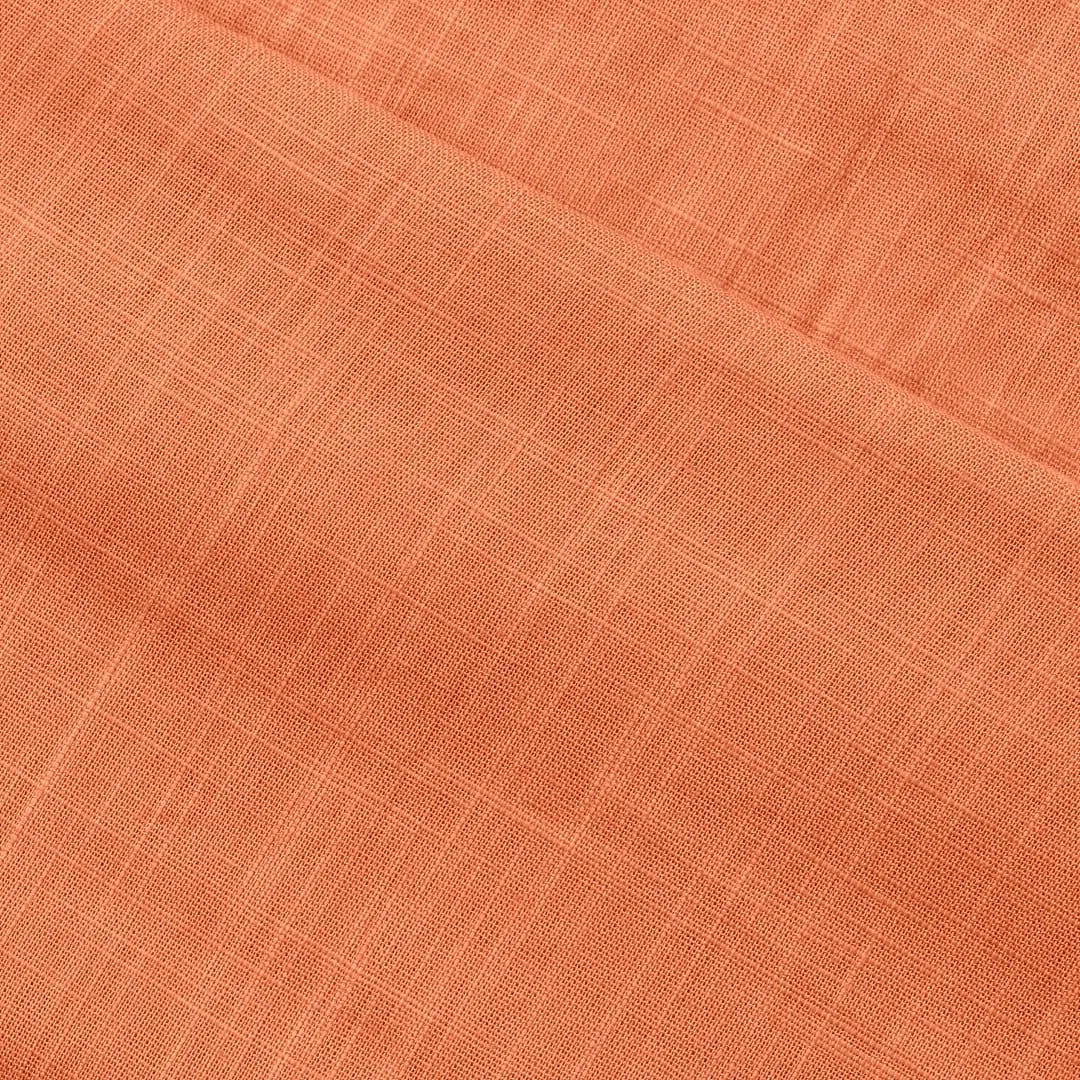 Rust Orange Hand Tie Dye Fabric