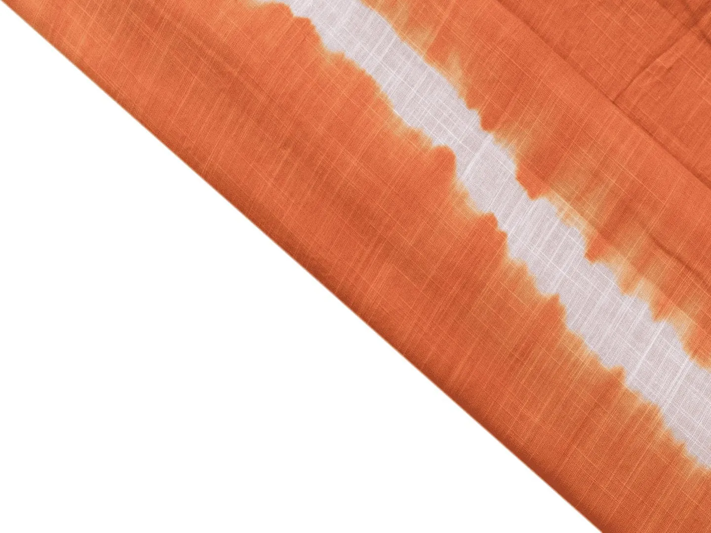 Rust Orange Hand Tie Dye Fabric