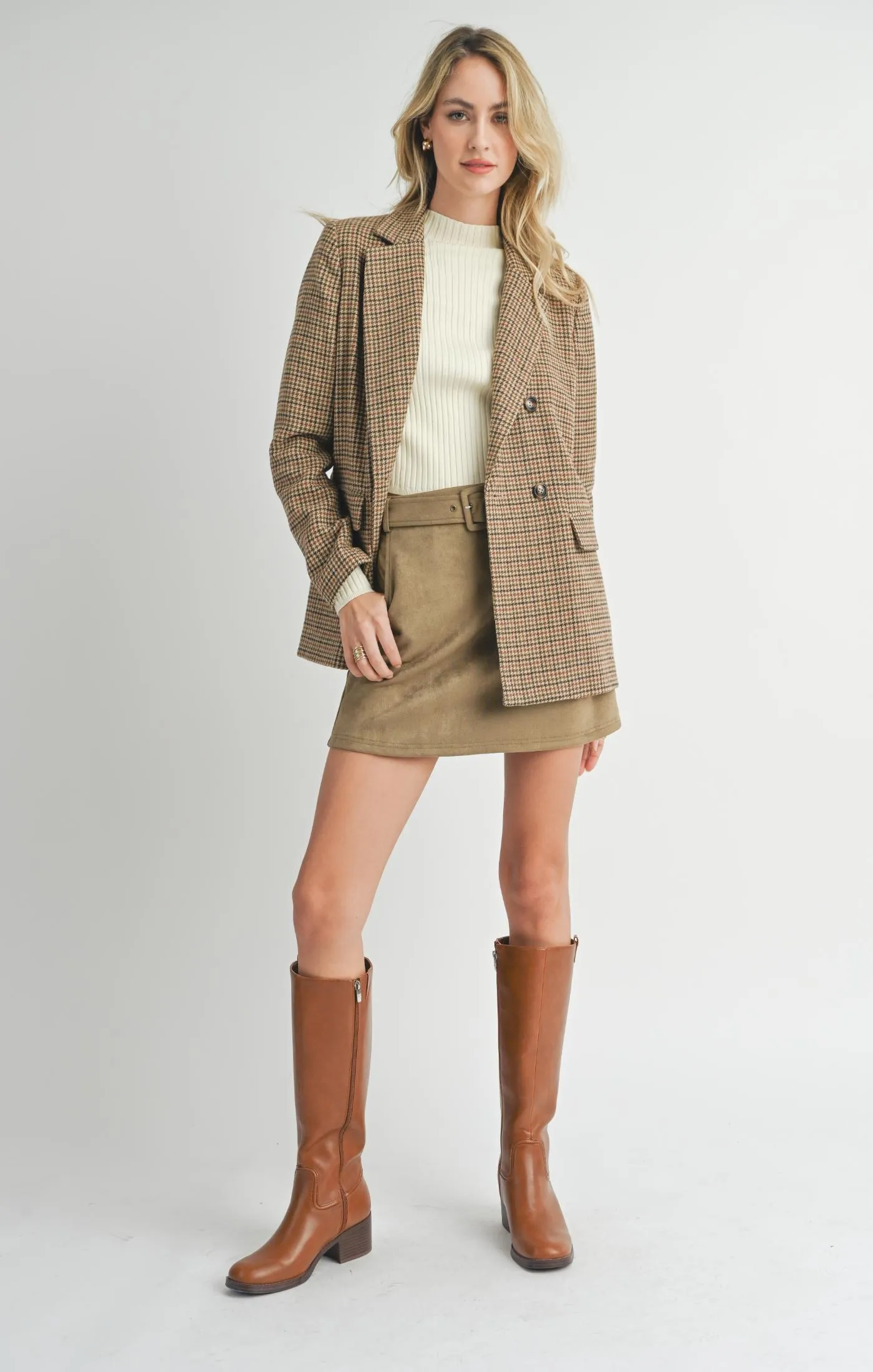 Sadie And Sage Nicola Houndstooth Blazer