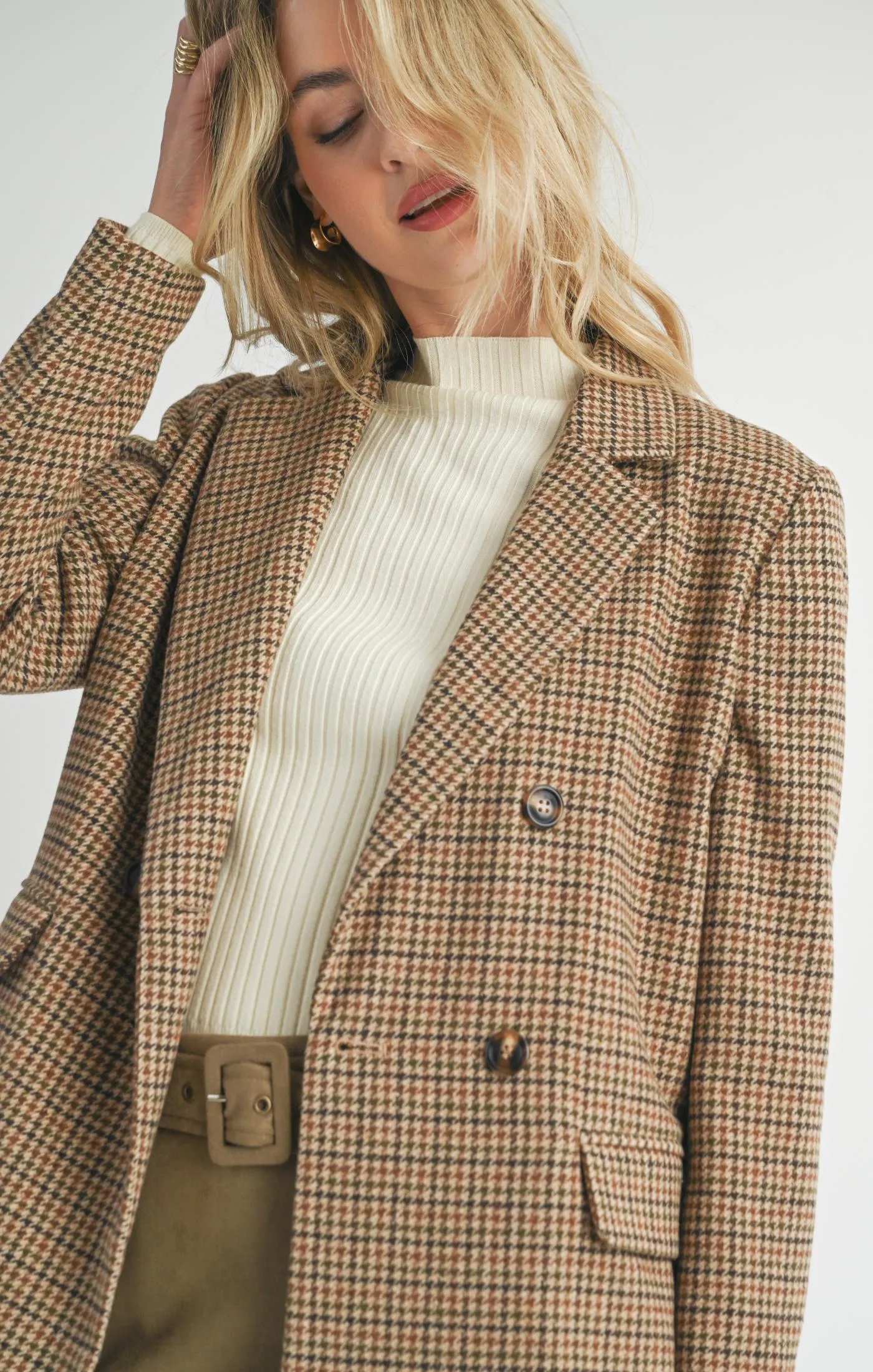 Sadie And Sage Nicola Houndstooth Blazer