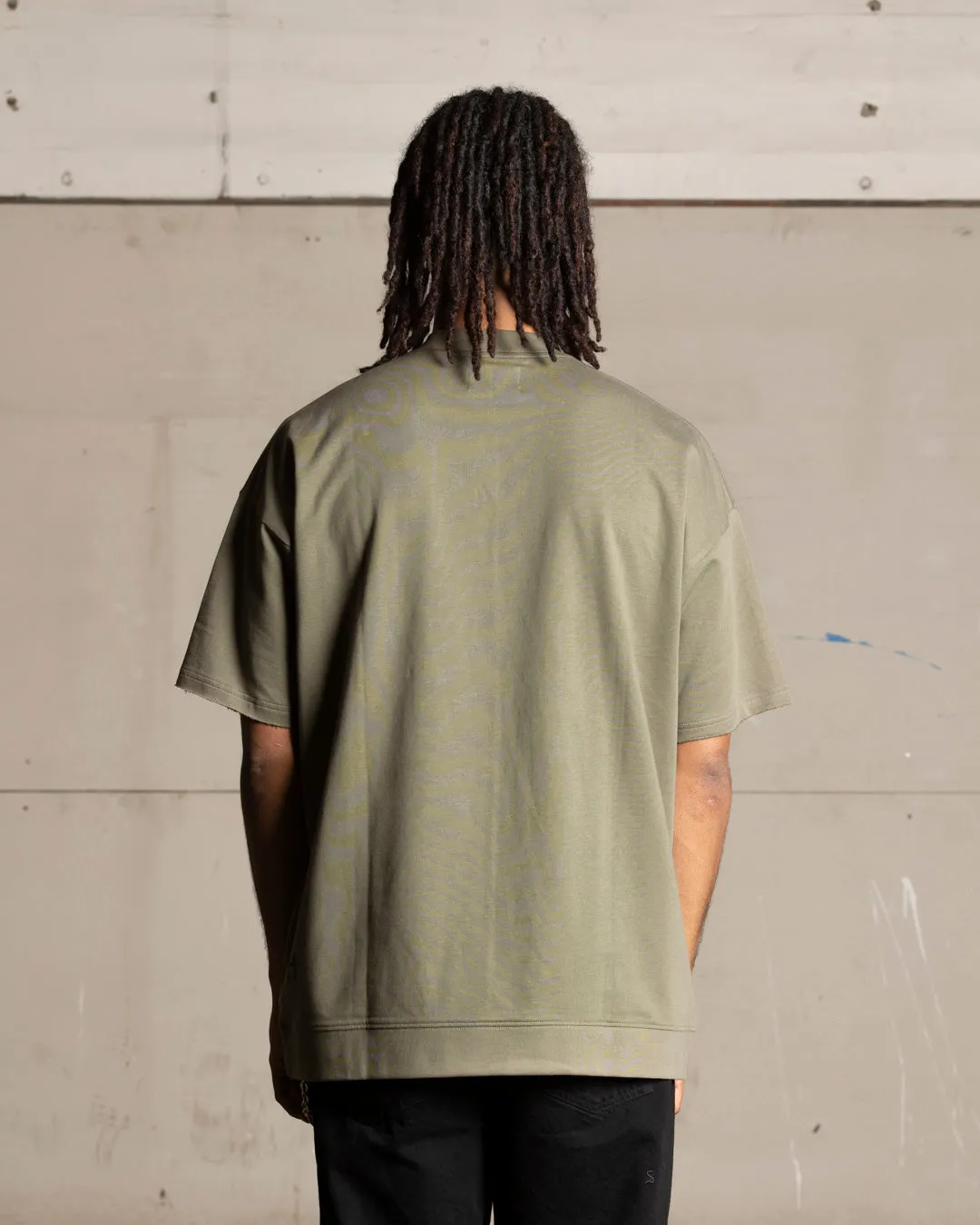 Saint Morta Shadow Boxy T-Shirt Khaki Green