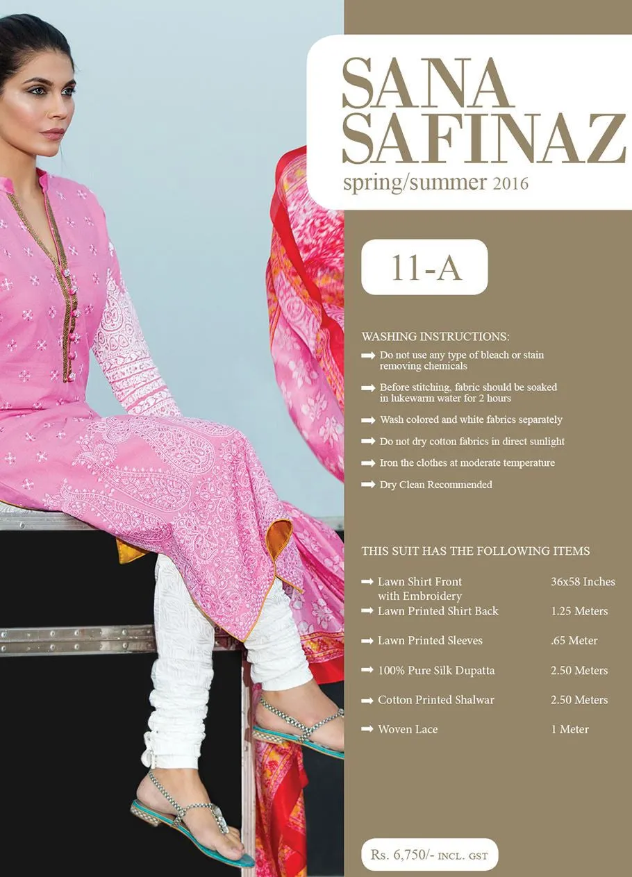 Sana Safinaz Spring/Summer Lawn Collection 2016 – 11A