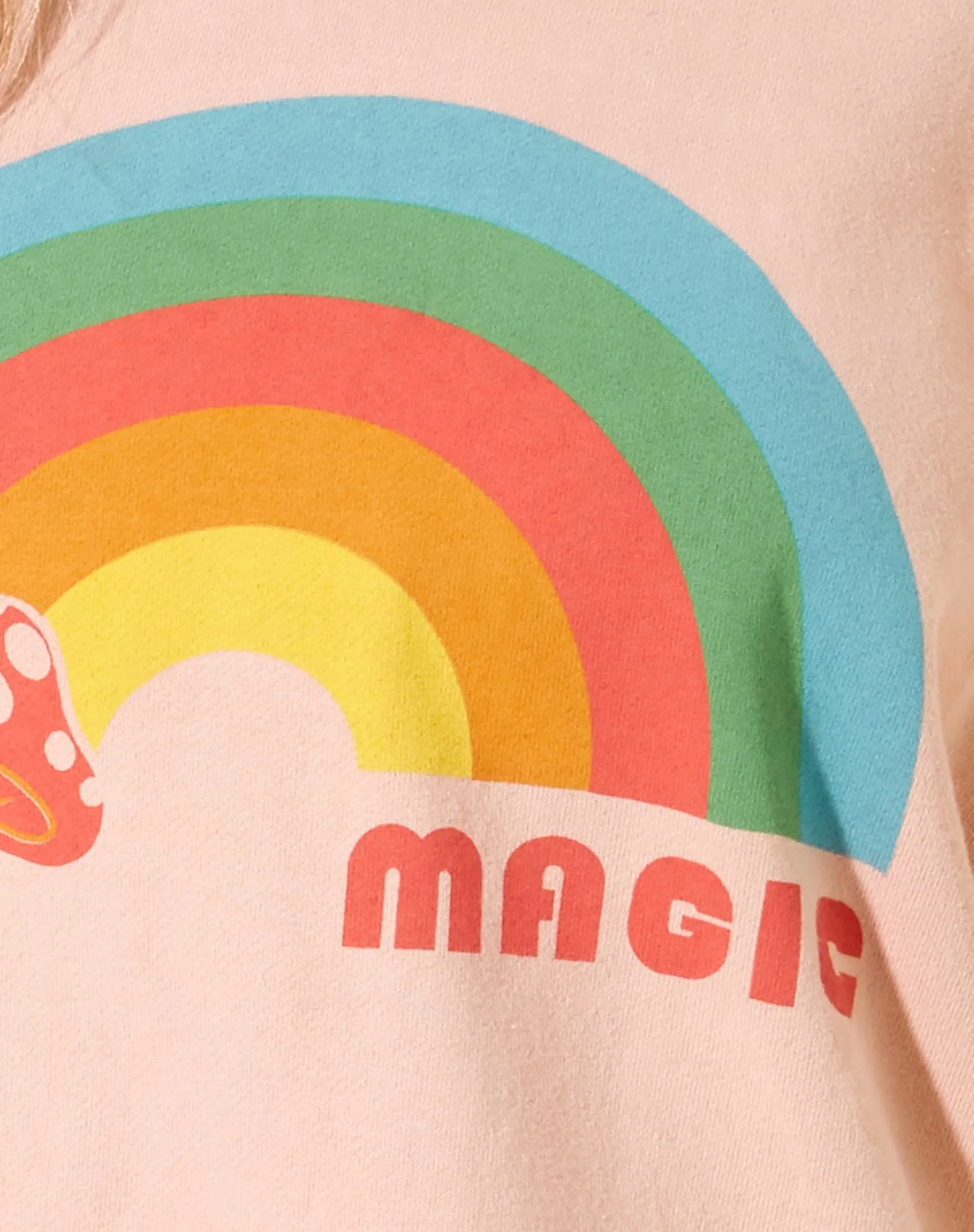 Ted Sweatshirt in Wash Out Peach Mushroom